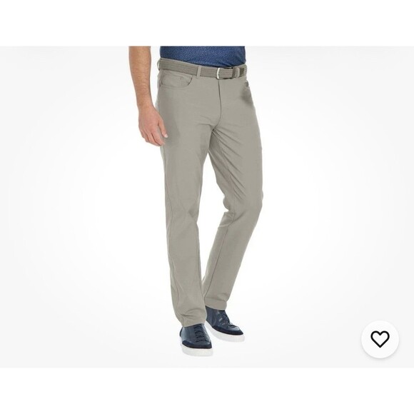 NWT Greg Norman Ultimate 5 Pocket Men's 34 X 34 Stretch Golf Pants Olive Green - Picture 1 of 7